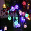 【POKO】LED太陽能玻璃球燈串 32米(泡泡燈 氣氛燈 聖誕節布置 氛圍燈 草坪庭園燈 裝飾燈 景觀燈)