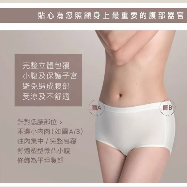 【LOHAS 樂活人生】4入組-台灣製MIT國際認證ECO無添加95%有機純棉提臀高腰提臀修飾褲(有機綠色標章)