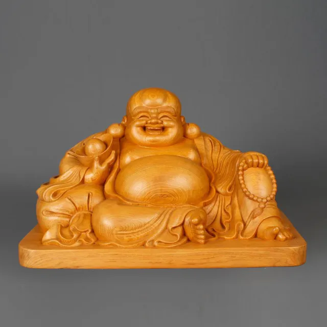 【荒木雕塑藝品】高25公分 自在布袋佛