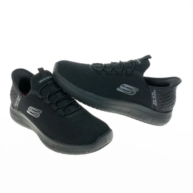 【SKECHERS】男鞋 工作鞋系列 瞬穿舒適科技 SUMMITS SR 寬楦款(200205WBBK)
