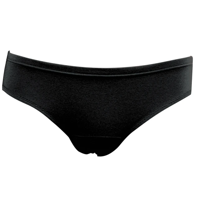 【Wacoal 華歌爾】日間型中低腰一般倨生理褲 M-LL三角款(神密黑)