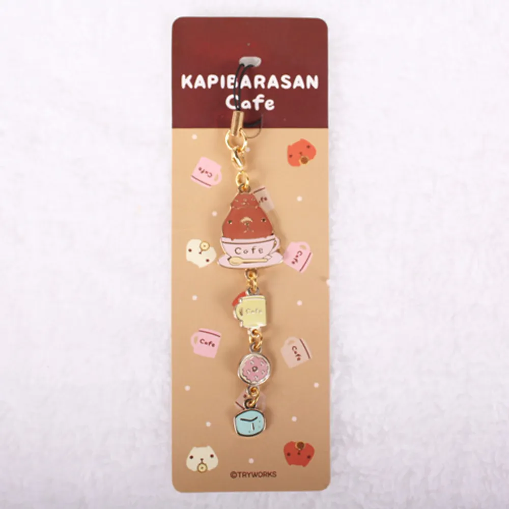 【Kapibarasan】水豚君咖啡小舖系列金屬吊飾(馬克杯)