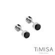 【TiMISA】極簡晶鑽 純鈦耳環(5色可選)