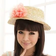 【PS Mall】日系女夏天沙灘花朵造型遮陽草帽/遮陽帽/編織帽(G056)