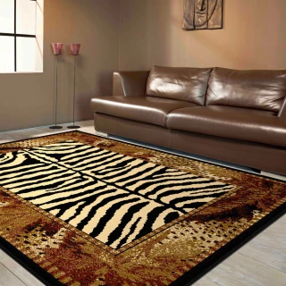 【范登伯格】艾美樂狂野個性地毯+踏墊-二入組(150x220+50x80cm)