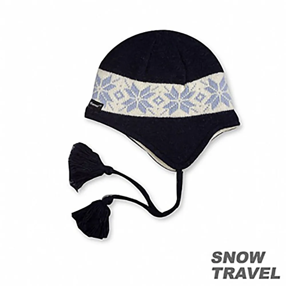 【SNOW TRAVEL】聖誕禮物首選 3M防風透氣保暖羊毛遮耳帽(藍色)