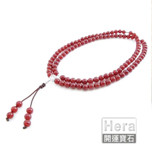 【HERA 赫拉】HERA趨吉避凶紅玉髓唸珠套組/108顆(網)