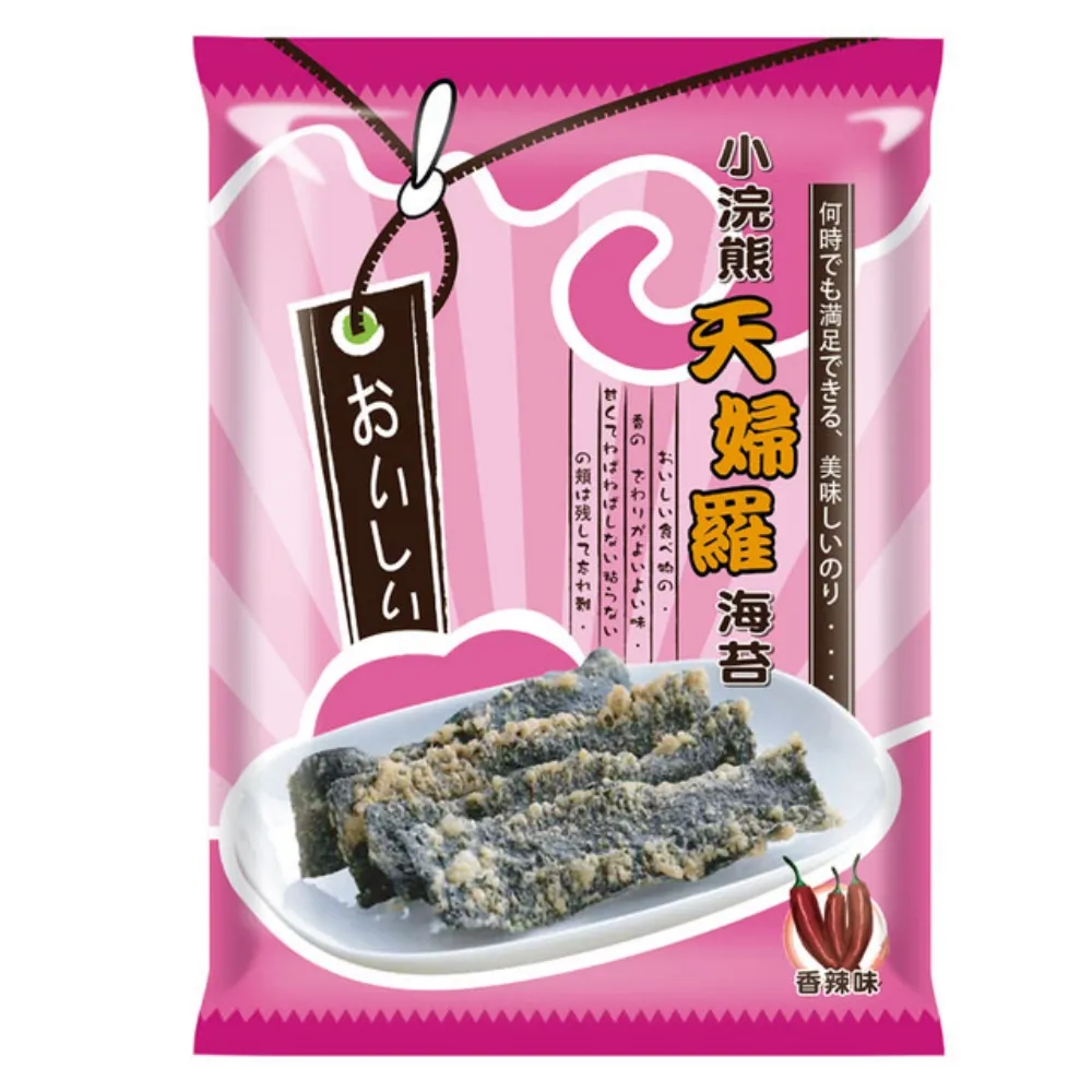 【泰國小浣熊】天婦羅炸海苔 香辣味 35g(全素)