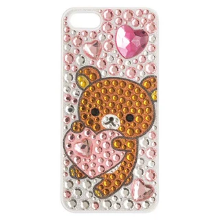 【San-X】懶熊閃亮晶鑽 iPhone 5 手機保護殼。懶熊