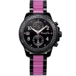 【Thomas Sabo】It Girl 艾菲爾鐵塔計時玻麗手錶-黑/紫(WA0128)