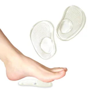 【足的美形】任選-晶透矽膠前掌足心墊(1雙)