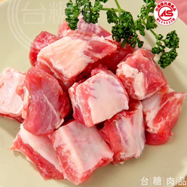 【台糖安心豚】豬小排肉4盒(600g/盒)