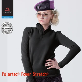 【JORDON 橋登】半開襟上衣 POLARTEC Power Stretch PRO(782 紫色)