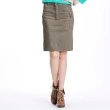 【BOBSON】女款貼袋彈性伸縮短裙(綠D063-41)