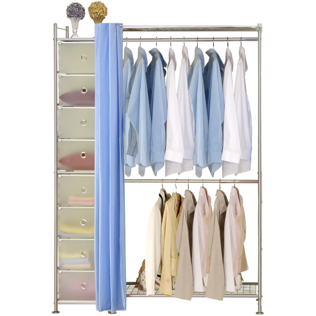 匠俱 简易衣帽架 收架(掛衣架 可移動晾衣架 落地臥室 置