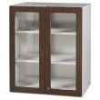 【時尚屋】三層式玻璃鋼木櫃-兩色可選