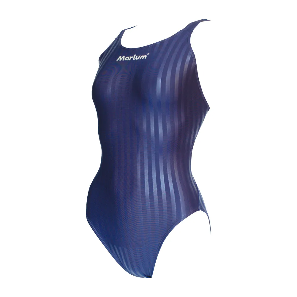 【≡MARIUM≡】泳裝 連身泳裝 競賽泳衣―深藍(MAR-8003W)