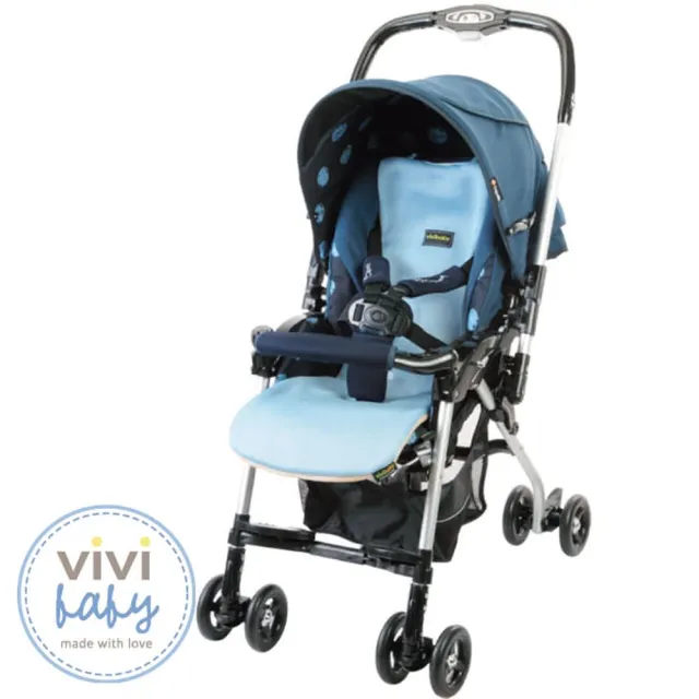【ViVibaby】嬰兒手推車坐墊 雙面透氣座墊 三明治 椅墊(雙面可用 全方位3D超彈力 寵愛呵護兒童)