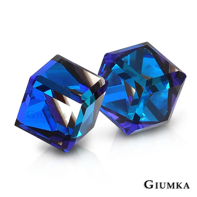 【GIUMKA】魔法水晶耳針式耳環 甜美淑女款  MF00604-8(深遂藍)