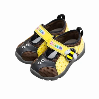 【Dr. Apple 機能童鞋】出清特賣xMIT超輕量可愛昆蟲造型童鞋(黃)