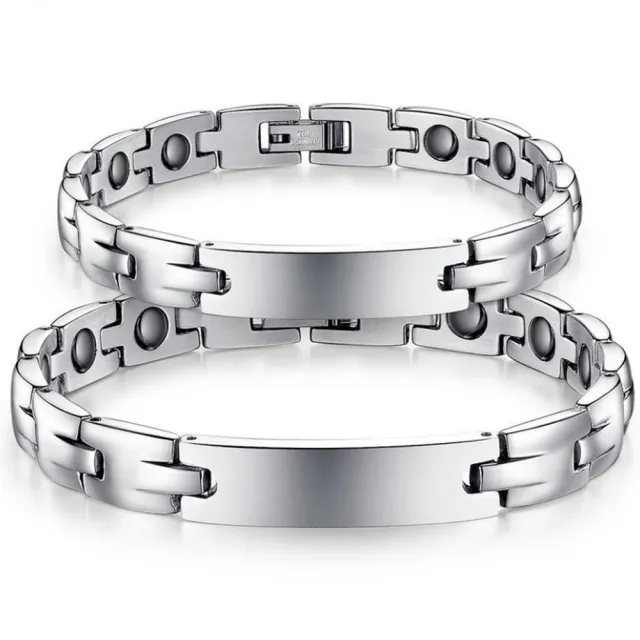 【I.Dear Jewelry】時尚經典款鍺鈦鋼能量磁石手鍊(2款)