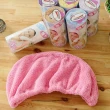 【米夢家居】台灣製造水乾乾SUMEASY開纖吸水紗-快乾護髮浴帽(粉+紫)