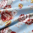 【M.B.H―玫瑰花園】純棉防潑水桌巾(藍140x230cm)