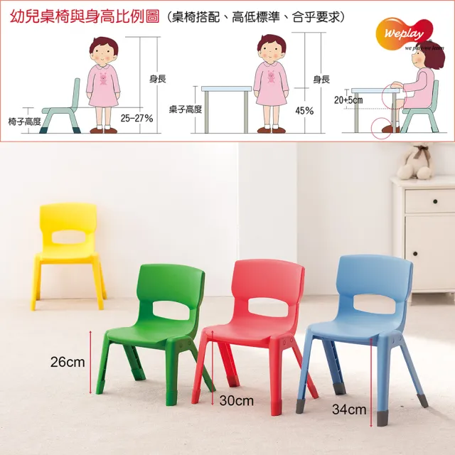 【Weplay】34cm輕鬆椅-2入(椅子 兒童椅 遊戲椅 成長椅)