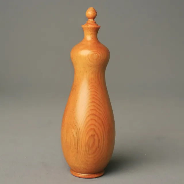 【荒木雕塑藝品】聞香寶瓶(台灣檜木3)