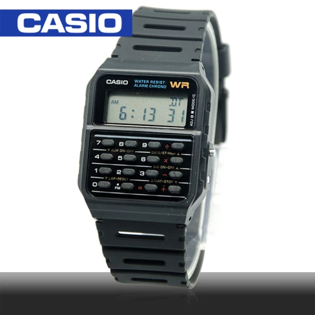 【CASIO 卡西歐】日系-復古風電子運動錶(CA-53W)