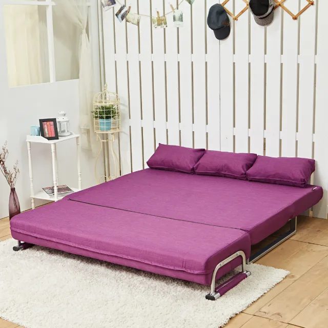 【伊登沙發床】清新綠森林機能雙人沙發床/椅