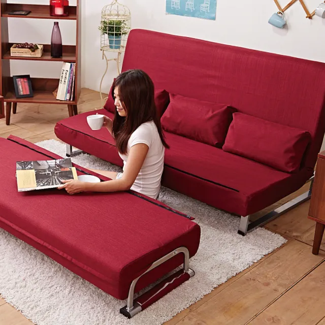 【伊登沙發床】清新綠森林機能雙人沙發床/椅