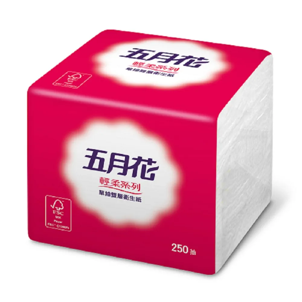 【五月花】單抽式衛生紙(250抽x48包)