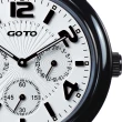 【GOTO】躍色純粹時尚陶瓷手錶-IP黑x黑刻度(GC6106M-32-231)