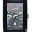 【GOTO】Unique 陶瓷時尚腕錶(黑x金)