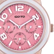 【GOTO】Candy Magic 陶瓷時尚腕錶-IP玫x粉(GC9106M-82-821)