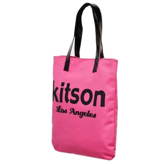 【Kitson】美式學院風方型托特包(PINK)