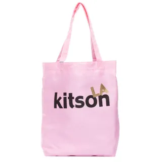 【Kitson】L.A.-LOGO購物袋/托特包(粉紅)