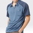 【SAMLIX 山力士】男款 MIT 台灣製  吸濕排汗 陶瓷紗   短袖  POLO衫#SP107(灰色.藍色)
