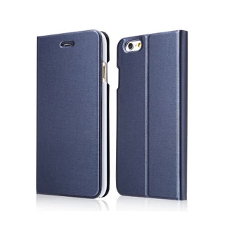 【GCOMM】iPhone6/6S 4.7” Metalic Texture 金屬質感拉絲紋超纖皮套(優雅藍)