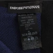 【EMPORIO ARMANI】經典老鷹LOGO雙面流蘇圍巾(深藍/黑色)