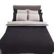 【LUST】素色簡約 極簡風格/巴洛克、100%純棉/精梳棉 雙人5尺床包/歐式枕套《不含被套》(台灣製造)