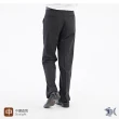 【NST Jeans】大尺碼 羊毛 極簡黑 條紋斜口袋無打摺男士西裝褲-中腰(391-6965)