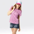 【SAMLIX 山力士】女款 MIT 台灣製 吸濕排汗 椰碳紗 羅紋領 短袖  POLO衫#SP207(粉紅.淺紫)
