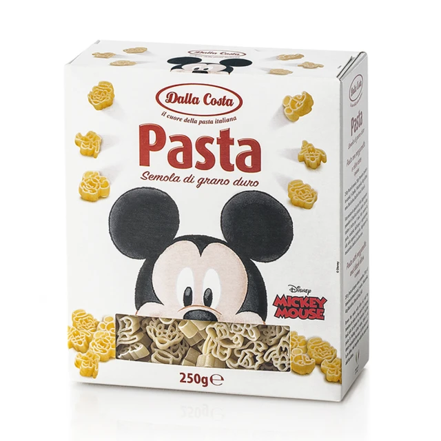 【Dalla】迪士尼米老鼠義大利麵盒裝 250g(造型麵第一品牌)