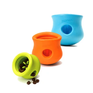 【West Paw】Toppl 益智玩具--漏食-啃咬-適合各種狗狗(小-藍、綠、橘-雙重玩法)