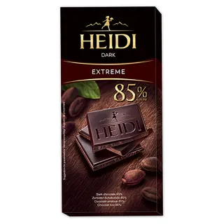 即期品【瑞士赫蒂】85%黑巧克力80g(賞味期限:2024/11/01)