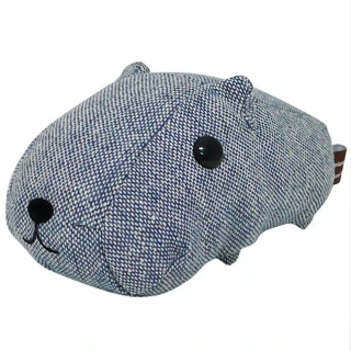 【kapibarasa】水豚君格紋系列盒裝公仔(藍色)