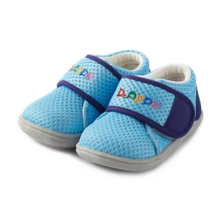 【Dr. Apple 機能童鞋】出清特賣x大LOGO馬卡龍色小童鞋(藍)