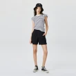 【GAP】女裝 羅紋高彈修身短袖T恤 女友T系列-黑白條紋(627542)